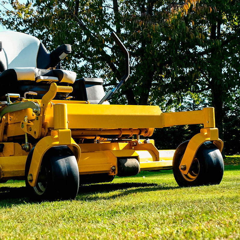 Picture of Yellow Zero Turn Mower